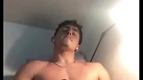 Hot fit guy spastic off his heavy cock