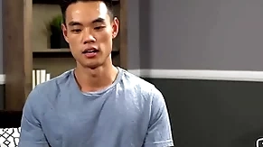 (zac) - asian hunk masturbates solo unconnected with the pool - sean cody