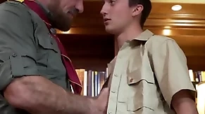Scoutboys - scout gets fingered with an increment of cums for older scoutmaster
