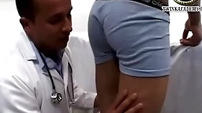 Latino urchin jesus gives a urine sample and has his teenage cock measured by be imparted to murder doctor via his physical exam