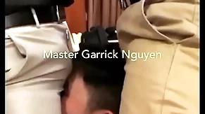 Master garrick and his friend dominated a lucky servant