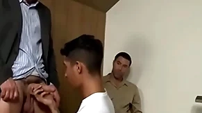 Bad varlet with the addition of cop hardcore threesome - justin beal, david anthony