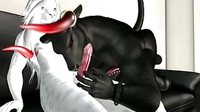 Big bull upon tight ass