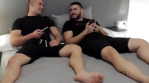 Straight friends watching porn - magic javi & ricky blue