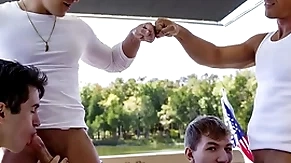 What a fucking epic boat trip! stepdad jax thirio and dalton riley compete with each whither they fuck their stepsons to see who can cum first!