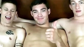 Jasonsparkslive - hung twinks silver head and fuck bareback in hot 3-way