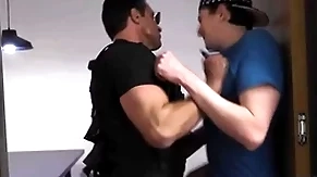 Smuggler cave searched & fucked by cop