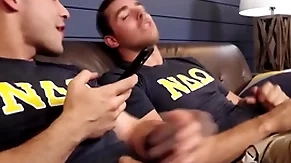 Straight frat boys jerk lacking then fuck together
