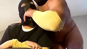 Straight married alpha feeding his sissy faggot his big gumshoe