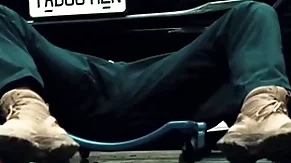 Closeted car mechanic fucked rough unconnected with his buddy