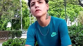 Cute latin twink agrees to spread legs for money