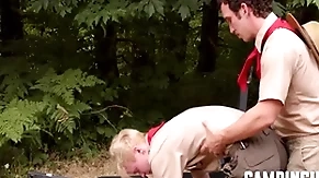 Camp teacher motivates twink nearby workout