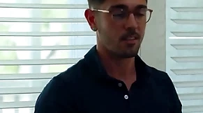 Hot well-pleased writer fucks friend's young stepbrother