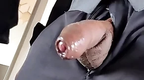 Handjob with regard to front of the mirror