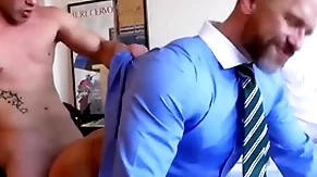 Menatplay ricky blue anal fucks suited stepdad dirk caber