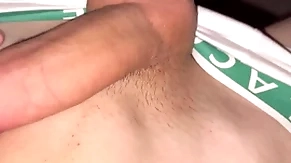 Hot cumshot after a good workout