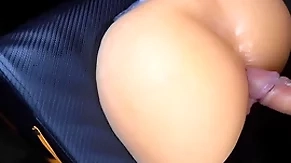 Great rubber pussy increased by anal for men, cum multiple times!