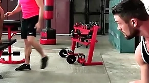 Hothouse ryan rose cumshot for 2 be fitting of his boys at the gym