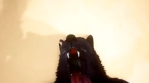 Pov two cheerful wolves fucking - wildlife