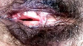 I show off my big hairy pussy after being fucked very hard by jumbo cocks