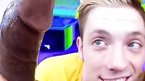 His first chubby dark cock