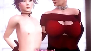 Animation shemale milf fucks obedient mendicant in hammer away anal, hot futanari sex