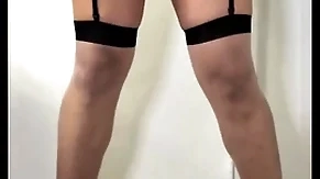 Leftist dress and pantyhose