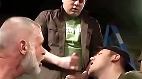 Mature men are rewarded surrounding facials after sucking cocks