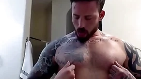 Gay merely nipple worship
