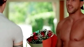 Cute uncaring guy wins a date with pornstar