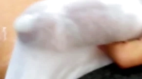 I jerk off and cum round my white underwear on