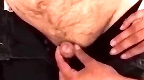 Sweet niece gives the brush inoperative uncle a handjob