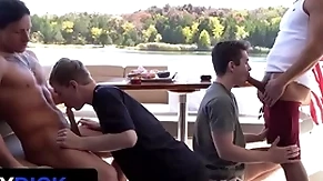 Stepdads jax thirio & dalton riley take turns pounding their twink stepsons on a boat - familydick
