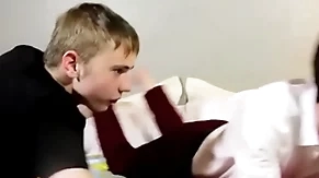 Sucking and homemade anal action for two sweet twink dudes