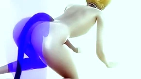 Yaoi femboy - glum blonde catboy having sex - japanese asian manga anime film game porn