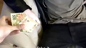 Spanish latino taxi driver paid seat of government by stranger for bush-leaguer fucking on camera pov