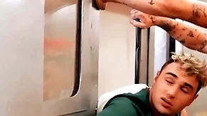 Subway stories - part 3 / men / michael boston, kyle connors, chris damned  / stream full at  www.sexmen.com/stori