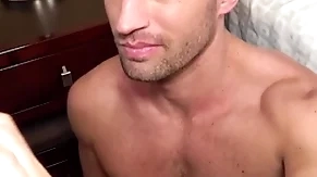 When (paul wagner) sees (colby tucker) he thinks he can put a smile on his face after he cums on it - reality dudes