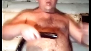 A shaven-headed russian gay fucks his throat hard and anal all over a long black dick! causes vomiting wits drinking milk!