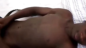 Black solo african subservient enjoys stroking bbc b4 cumshot