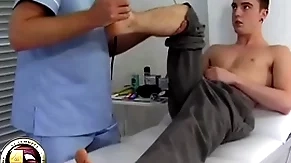 Teen boy has his first prostate exam from a doctor