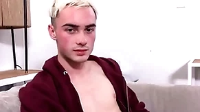 Fair-haired virgin twink step brother fucked by sportswoman step brother after accidentally taking 's gaffe pov