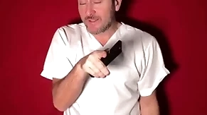 Wife hypnotizes husband with remote control