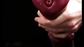Masturbating brawny horse-shaped dildo