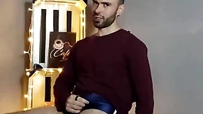 Hairy gay model striptease and cum in the vintage featureless - louis ferdinando