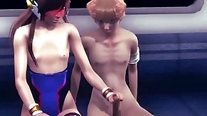 Overwatch yaoi femboy - d.va worn out yaoi sex [blowjob, handjob, fucked, dildo...] - japanese asian manga anime joke porn gay animation