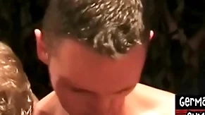 Euro studs getting bjs plus drilling bottom in gangbang