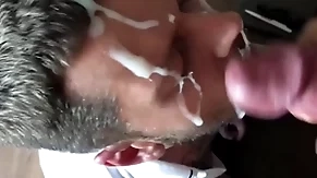 Epic massive cumshot not susceptible my face chunky monster cock
