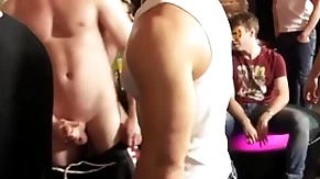 Euro stud barebacked during kinky party