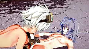 Genshin Impact Yaoi - Razor x Bennett Hardsex with creampies - Sissy crossdress Japanese Asian Manga Anime Entertainment Porn Gay